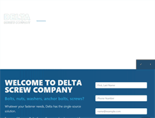 Tablet Screenshot of deltascrewco.com